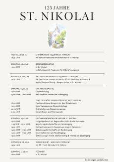 Festprogramm Kerwe